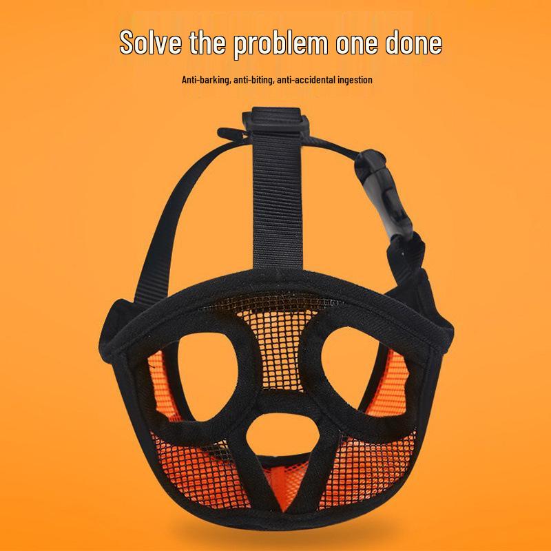French Bulldog Bichon Anti-Bite Muzzle: Short Snout Pet Face Mask for Puppies and Pugs