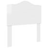 Headboard Glossy White Engineered Wood