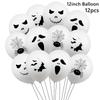 12pcs Halloween Ghost Balloons Spider Witch Bat Pumpkin Skeleton Horror Happy Halloween Party Decoration Carnival Party Supply