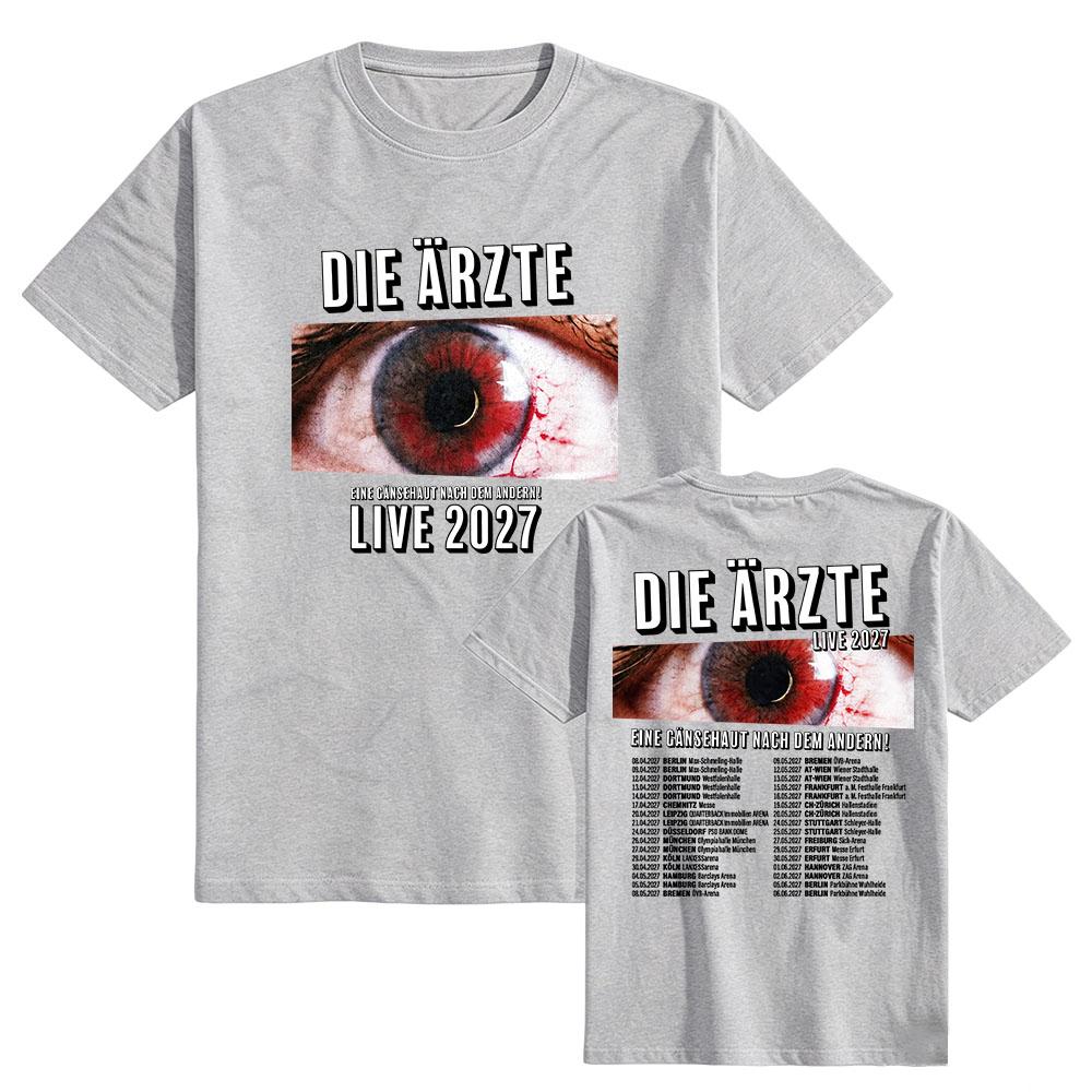 DIE ÄRZTE EINE GÄNSEHAUT NACH DEM ANDERN! LIVE 2027 T-shirt Short Sleeve Cotton Summer Tshirts Design Graphic Print Merch Unisex