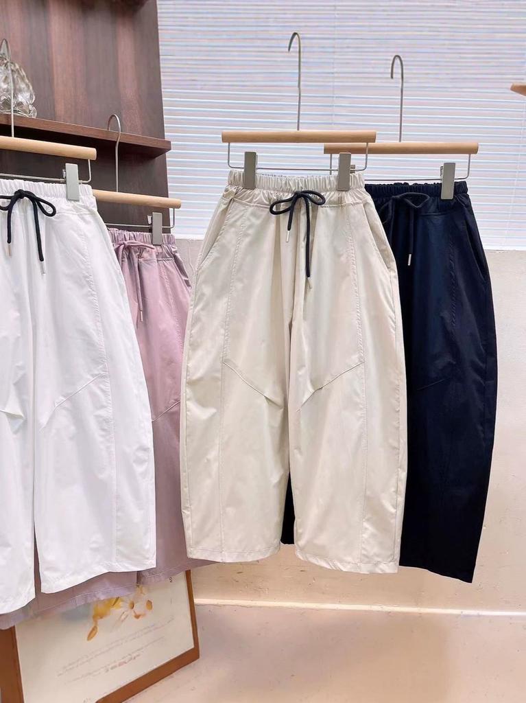 Frühling/Sommer 2026 Unisex Kinder Lockerer Hosenzug-Sichelhosen - Vielseitige, Trendige, Hautfreundliche Lange Hosen