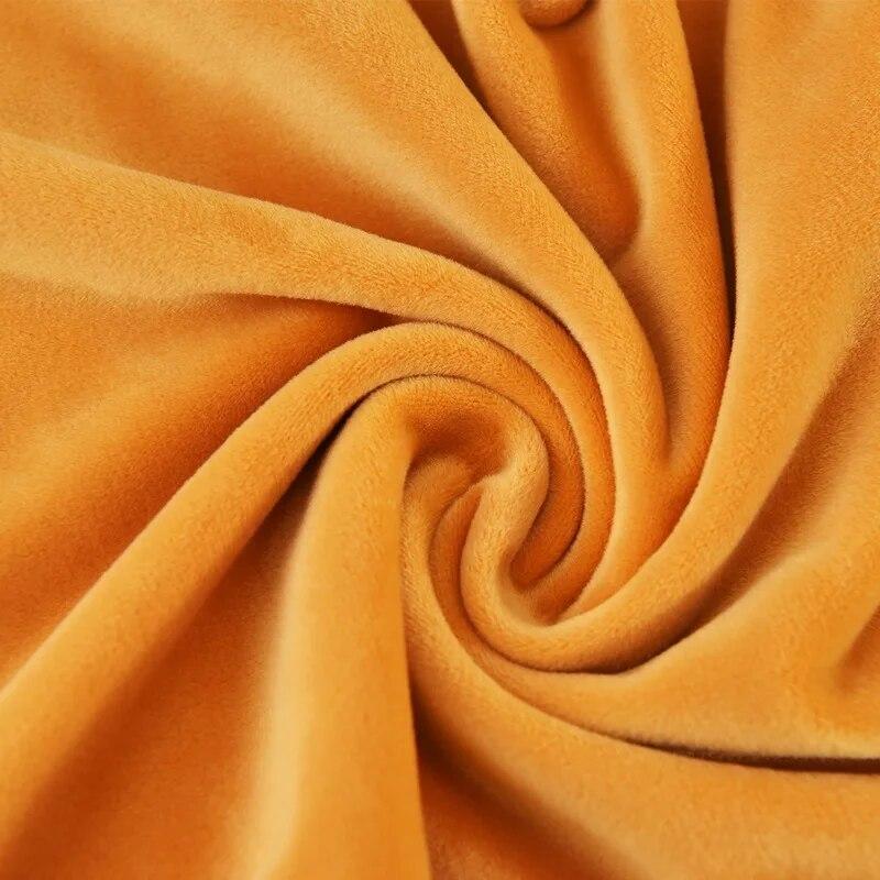 Einfarbig Skallstoltrekk Stretch Velour Kort Rygg Stoltrekk Armløse Spisestolsetetrekk for Hjem Bar Hotell Selskap Bankett