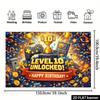 2D Pixel Game Themed 10th Birthday Party Photography Background