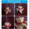 Cartoon Dancing Bear Plush Doll Room Bedside Pendant Bear Plush Accessory Bear Plush Ornament for Bag and Key Decorating