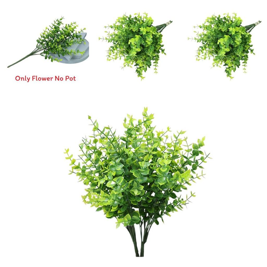 Eucalyptus Globulus Synthetic Foliage Bouquet For Home Hotel And Outdoor Decor