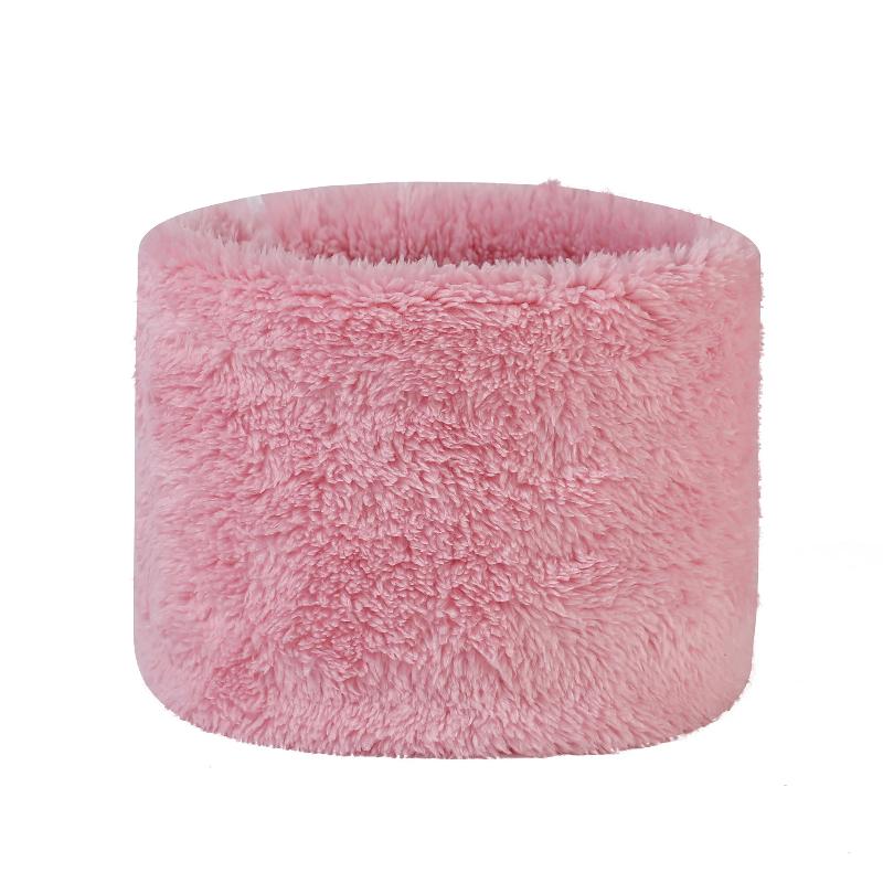 Fashionable Plush Neck Gaiter Keep Warm Solid Color Cold-proof Collar Half Face Mask For Autumn Winter Face Cover