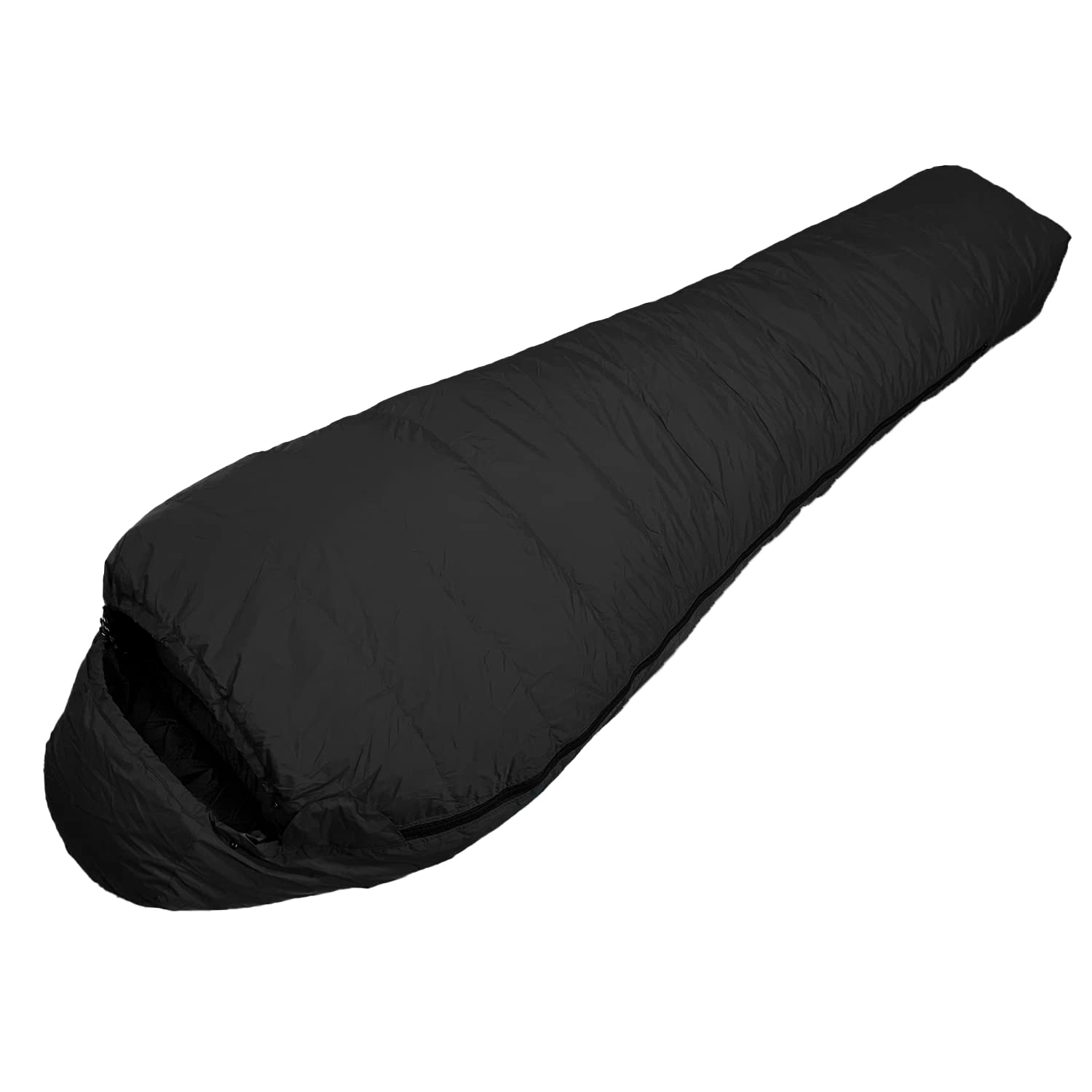 

TCEVO (Tech Evo) Mid-Winter Down Sleeping Bag, Mummy Style, 90% Down, Cold-Resistant to -30°C (Black)