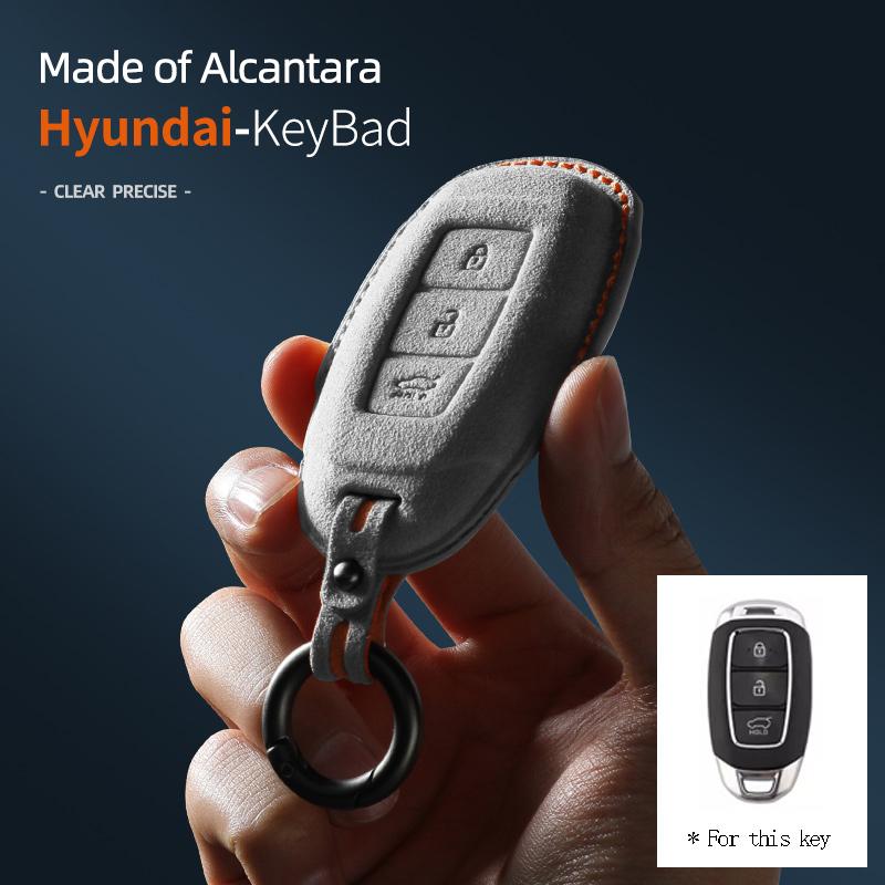 Interior Mouldings 3 Buttons Car Key Case For Hyundai Tucson Santa Fe Rena Sonata Elantra Creta I10 I30 I40 Solaris Accent Cover