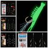 Colorful Sabiki String Golden Hooks Rubber Gang Tackles Baits Fishing Tinsel Carp  Saltwater
