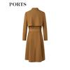 PORTS Women's Belted Windbreaker Trench Coat