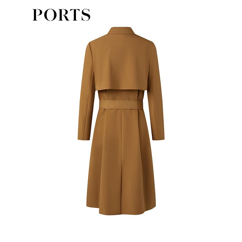 PORTS Women's Belted Windbreaker Trench Coat