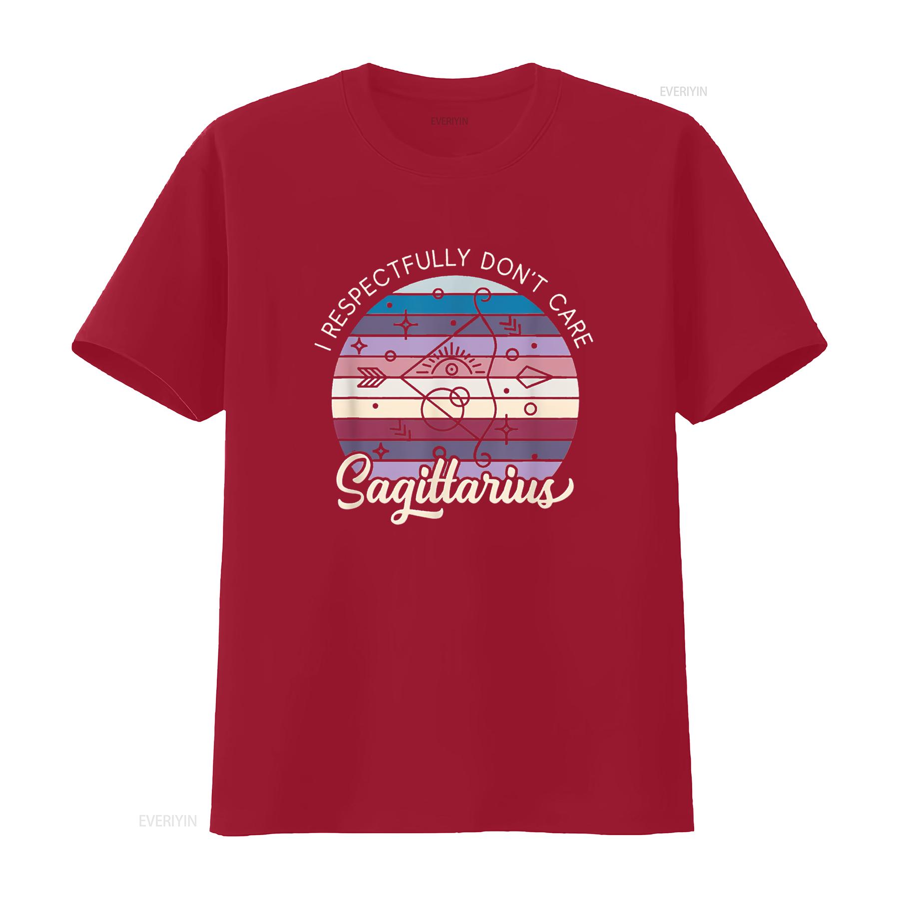 Sagittarius Retro Zodiac T Shirt vintage Washed fashion Versatile Casual designer clothes Breathable Stylish Slightly S