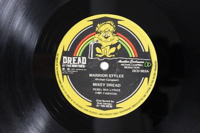 12inch Record MIKEY DREAD  Warrior Stylee  Israel Stylee St DCD003 DREAD AT THE CO 1981 UK Reggae Ska  Dub Used
