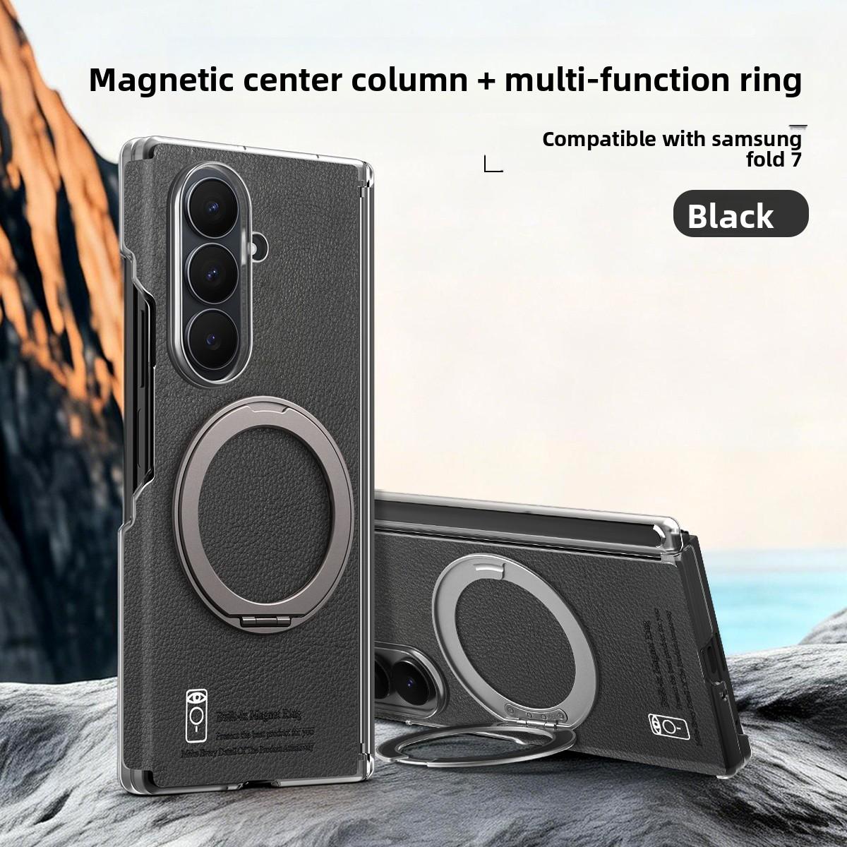 

360 Rotating Ring Magnetic Hinge Protector Phone Case for Samsung Galaxy Z Fold 7 6 5 4 for Magsafe Charge Charging Cover Galaxy Z Fold4