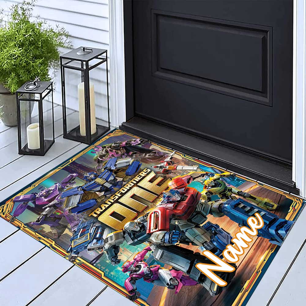 Transformers Fans Customize your name rug, office chair cushion, home bedroom living room gift.