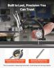Dial Test Indicator with 360° Flexible Arm and 360° Locking Pliers, 0.03 Mm Accuracy, 0-25.4mm Range, Professional for Machine Set-Up, Narrow Area