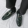 Britain Designer New Men's Pointed Rock Rivet Slip On Loafter Casual Dress Homecoming Shoes Male Formal Wedding Footwear
