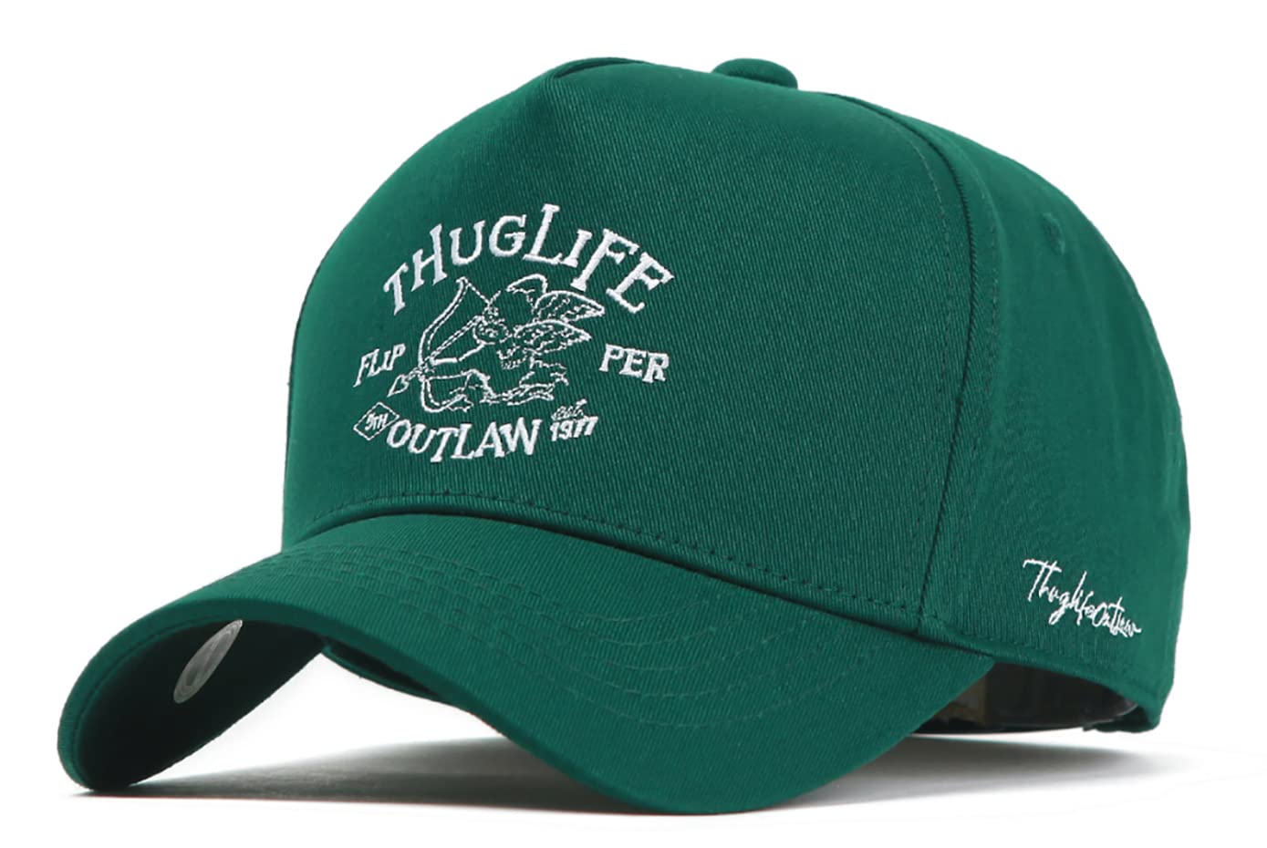 

Кепка с вышивкой ThugLife Cupid Глубокий Большой Размер Корейский Бренд Шляпа Шляпа Kpop Мода [FLIPPER] Мужская Женская (L-XL, Зеленый)