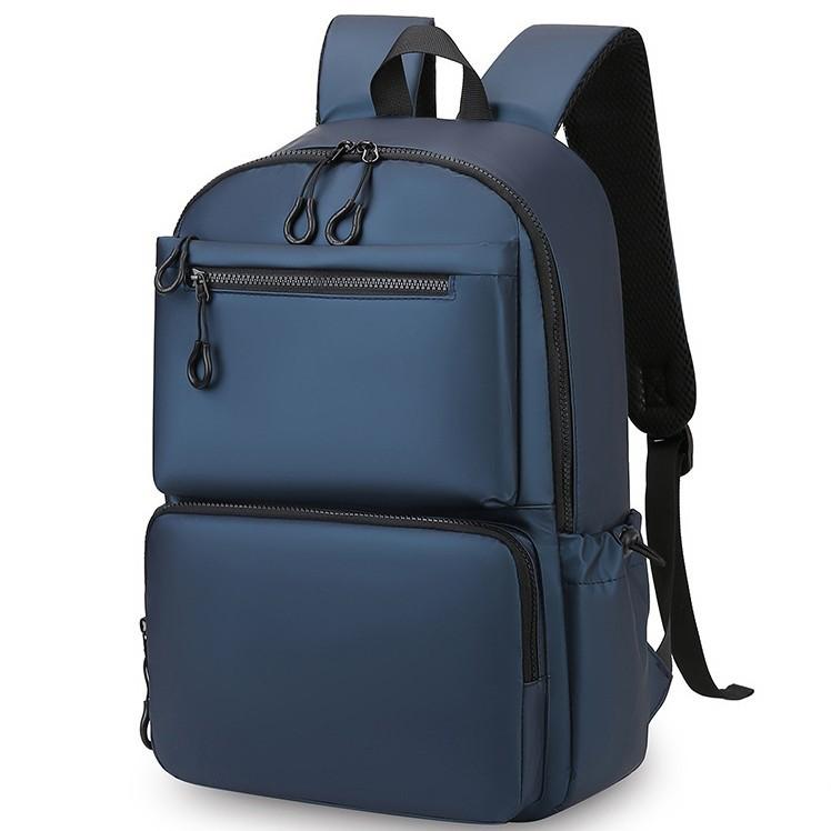 Men's Backpack Casual Travel Computer Bag Korean Fashion Trend Student Schoolbag Solid Color Backpack