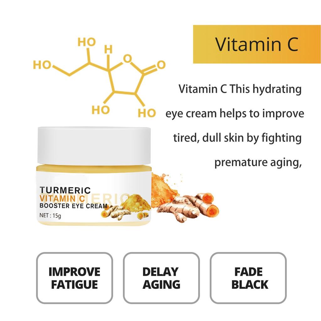 Curcumin VC Eye Cream VC Brightening Eye Cream Moisturizes Fades Fine Lines And Lightens Black Circles Under The Eyes