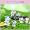 Adorable Resin Elephant Figurine Cute Desk Ornament For Fairy Garden Decoration