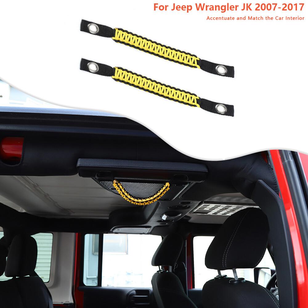 Yellow Roof Roll Bar Grab Handle Grip Handle For Jeep Wrangler JK JKU 2007-2017