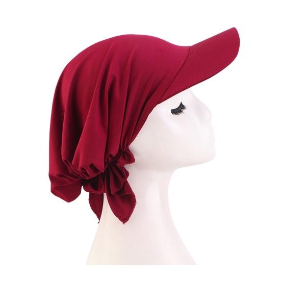 Women Turban Hat, Ethnic Style Sun Protection Hat with Widened Brim, Toe-Cap Fit Sun Hat for Outdoor Activities Hiking Beach Travel
