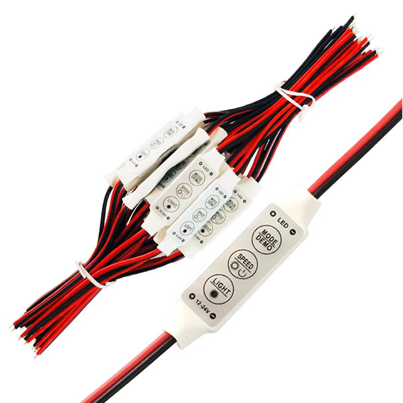 LED Single Color Mini Controller with Dimmer for 12-24V Light Strips