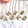 Zircon Copper Hip-Hop Alphabet Pendant Necklace for Women