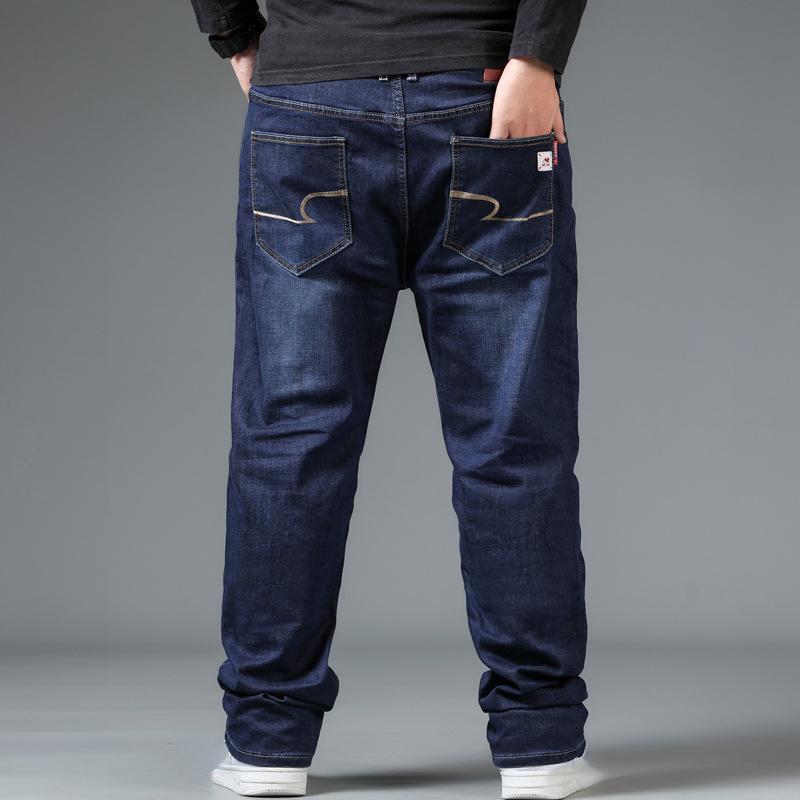 Lose Jeans Herren Stretch Herren Große Größe Gerade Lässige Herrenhosen Fett Plus Size Hosen Modehosen