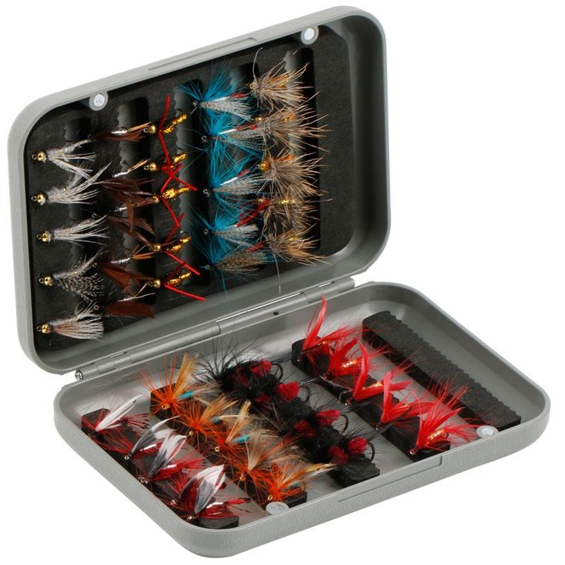 Buy Sougayilang 44Pcs/Set Dry Flies Insect Baits Tying Single Hooks