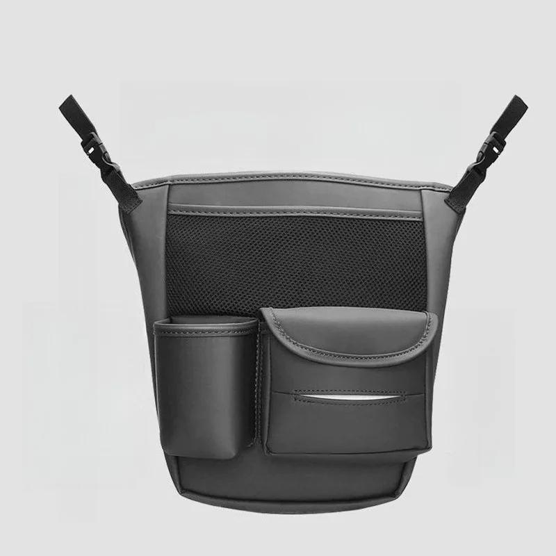 Vehicle Seat Gap Hanger Organizer Large Capacity Storage Bag Handbag Holder Between Seats Including Tissue and Cup Pockets