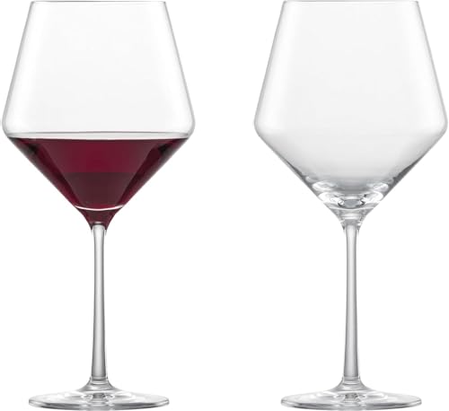 Zwiesel Wine Glasses, Pure, for Red Wine (Burgundy), Pair of 2, Machine-Made, M122322