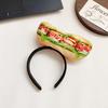 Creative Bone Simulated Food Headband Hotdog Fried Egg Hair Hoop Strawberry Imitation Vegetable Hairband Party Hair Accessories