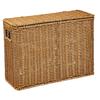 Basket Keeps Contents Dust with Flip Lid And Textured PP Material Serves As Organizer Magazine Rack