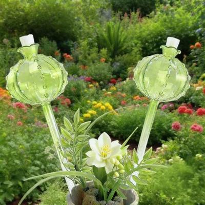 Plant Watering Bulbs Planter Insert Self Watering Globes with Stoppers Cactus Ball Shape Vacation Plant Watering Tools for Indoor Outdoor Potted