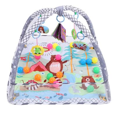 Baby Play Gym Mat Ball Pool High Contrast Toys Motor Skill Newborn Tummy Time Play Mat for Infant