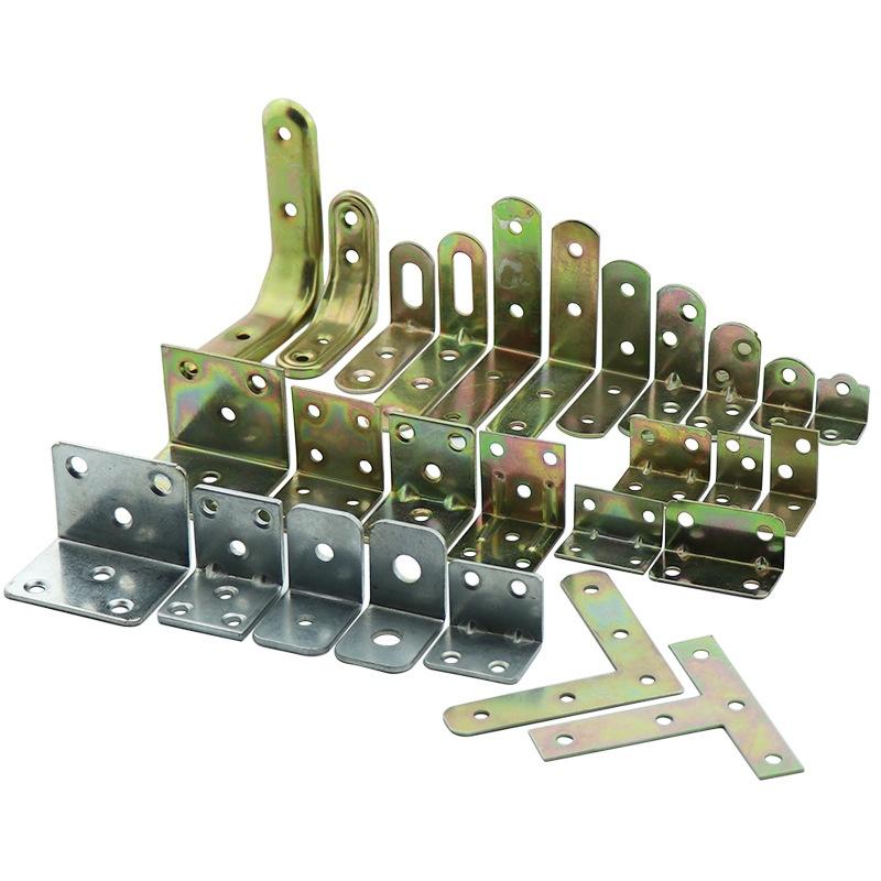 90-degree Right-angle Steel Furniture Fastener Connector T-shaped Angle Bracket L-shaped Hardware Accessory Iron Angle Code