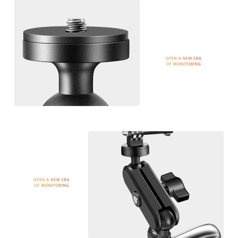 Metal Motorcycle Camera Holder Mount Clip M10/Y-type/Handle Bar Mount Clip Bracket Stable and Secure Recording Solution