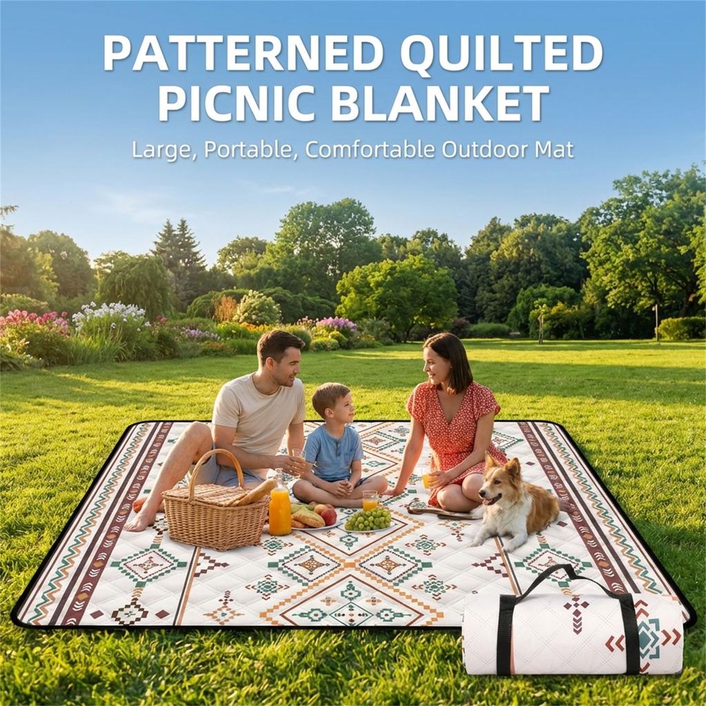 Camping Ground Mat With Ultrasonic Welding Technology Waterproof Foldable For Outdoor Use