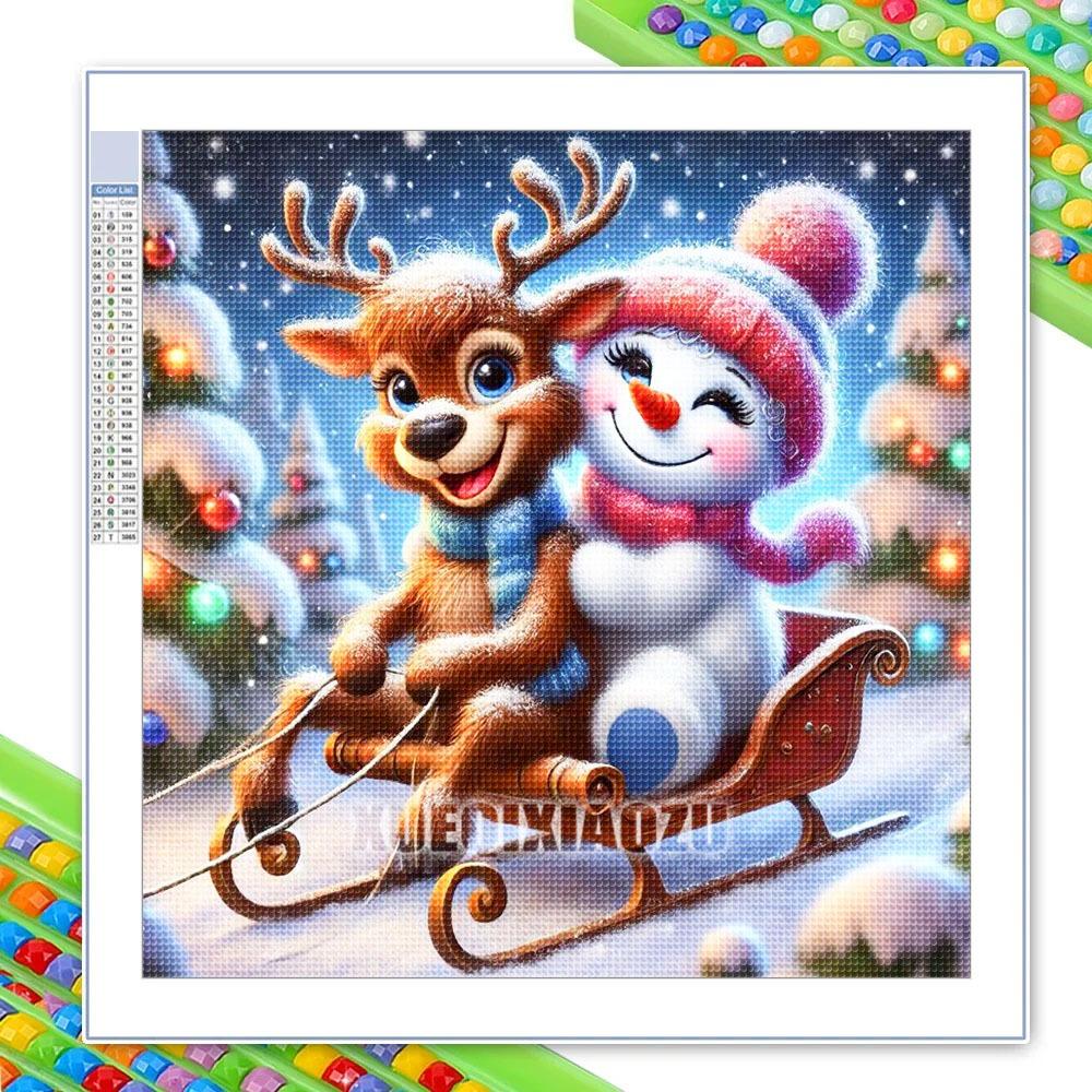 Santa Claus Diamond Painting New Arrivals 5D Diy Diamond Mosaic Snowman Cross Stitch Kits Cartoon Christmas Gift Wall Decor Art