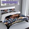 Messi Argentina Football World Champions Personalized Name Bedding Set,Smooth Bed Linen for Bedroom Decor,Perfect Souvenir Gift for Soccer Lovers,Micr