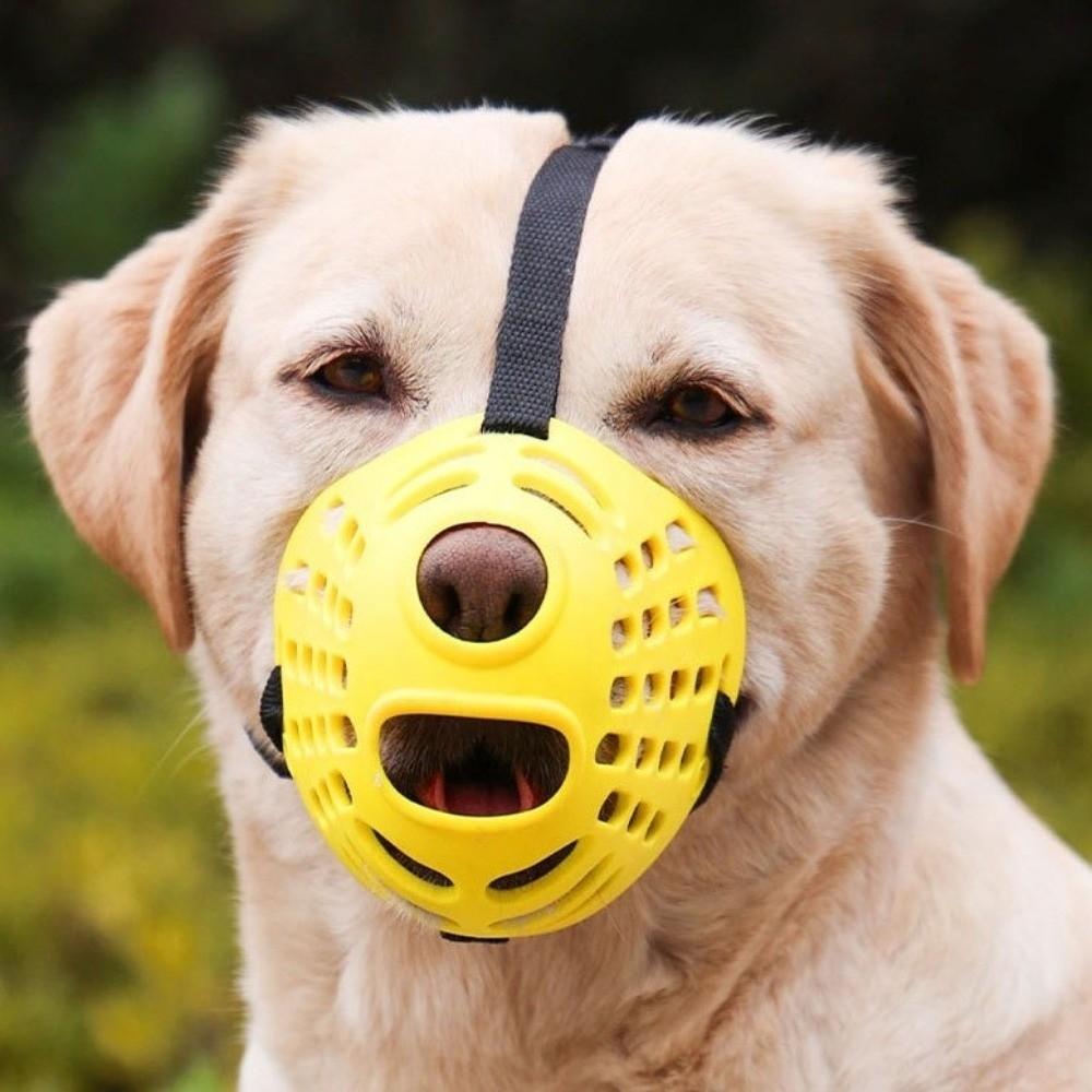 Breathable Pet Muzzle Adjustable Dog Mouth Guard Practical Dog Stop Barking Mask Vet Visit