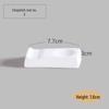 Pure White Ceramic Chopstick and Spoon Rest