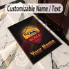 Crystal Velvet Rug AS Roma Print Custom Name Text Floor Mat Home Decor