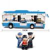 235Pcs City Single-decker Express Bus Car Model Building Blocks Set DIY Creation Bricks Brinquedos Educational Toys for Children