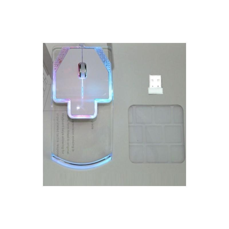 

Премиальное качество 3-цветная светодиодная USB прозрачная оптическая мышь для геймеров для максимального комфорта Blanc