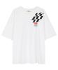 Chelipeonchiseu Black Racing Short Sleeve T-Shirt (White)