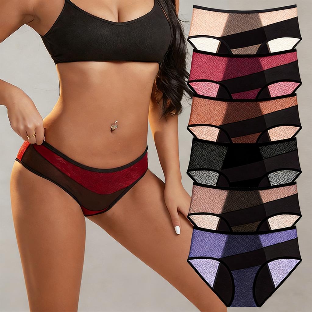 Ladies' Mid Waist Breathable Physiological Underwear, Menstrual Hygiene Pants