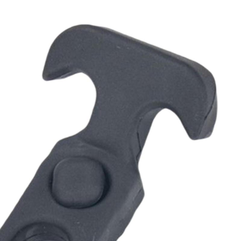 Flexible Rubber T Handle Hasp Draw Latch Quick Mounting Black Pull Type for Golf Cart Boat Machine Tools Cooler